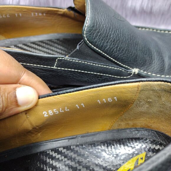 Michael Toschi CIS Equipped Carbonlite Leather Loafers Shoes Mens Size 11 Black - Picture 8 of 8